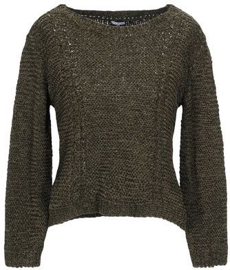 Donna Pullover Verde militare M 100% Viscosa