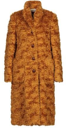 Donna Teddy coat Ocra 40 74% Lana Vergine 26% Cotone