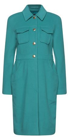 Donna Cappotto Verde 42 80% Lana Vergine 20% Poliammide