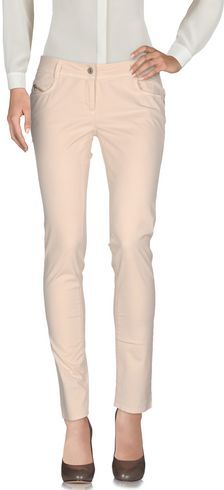 Donna Pantalone Beige 25 98% Cotone 2% Elastan