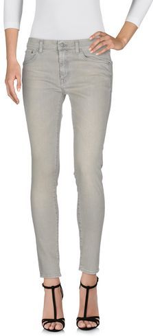 Donna Pantaloni jeans Grigio chiaro 26 99% Cotone 1% Elastan
