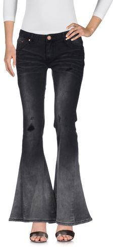 Donna Pantaloni jeans Nero 28 98% Cotone 2% Elastan