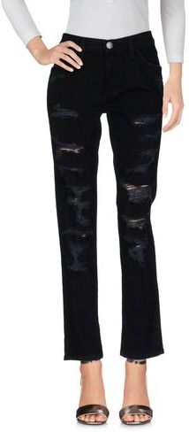 Donna Pantaloni jeans Nero 25 98% Cotone 2% Elastan