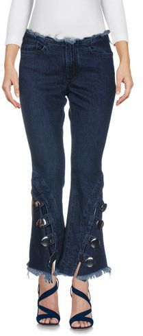 Donna Pantaloni jeans Blu 38 100% Cotone