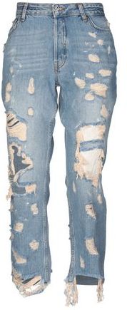 Donna Pantaloni jeans Blu 29 100% Cotone