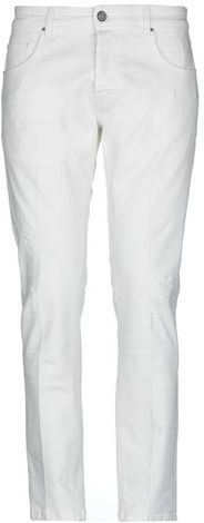 Uomo Pantaloni jeans Bianco 36 98% Cotone 2% Elastan