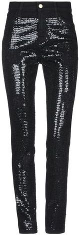 Donna Pantaloni jeans Nero 40 98% Cotone 2% Elastan PVC - Polivinilcloruro