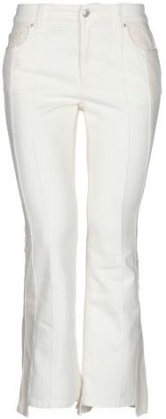 Donna Pantaloni jeans Avorio 28 98% Cotone 2% Elastan