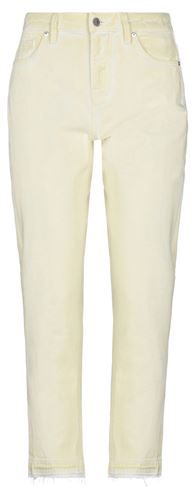 Donna Pantaloni jeans Giallo 28 100% Cotone