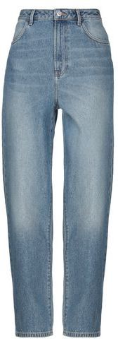 Donna Pantaloni jeans Blu 40 100% Cotone