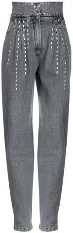 Donna Pantaloni jeans Piombo 44 100% Cotone