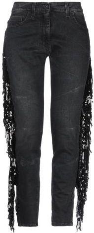 Donna Pantaloni jeans Nero 26 98% Cotone 2% Elastan