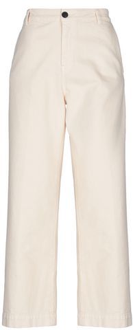 Donna Pantaloni jeans Avorio 40 100% Cotone