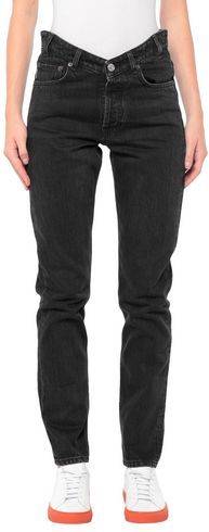 Donna Pantaloni jeans Nero 28 100% Cotone