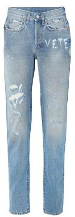 Donna Pantaloni jeans Blu S 100% Cotone