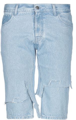 Uomo Shorts jeans Blu 27 100% Cotone