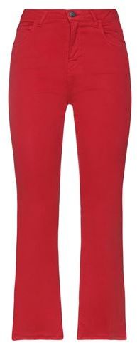 Donna Pantaloni jeans Rosso 30 85% Cotone 11% Poliestere 4% Elastan