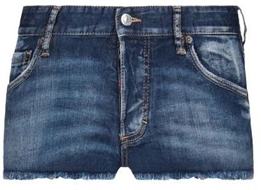 Donna Shorts jeans Blu 38 98% Cotone 2% Elastan