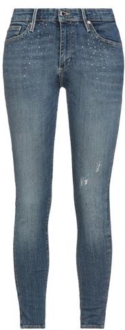 Donna Pantaloni jeans Blu 24W-28L 88% Cotone 10% Poliestere 2% Elastan
