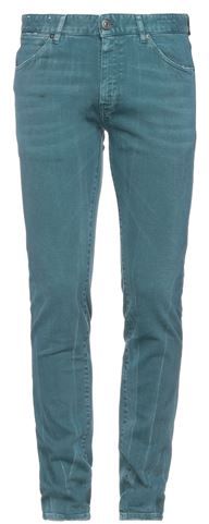 Uomo Pantaloni jeans Verde petrolio 32 98% Cotone 2% Elastan