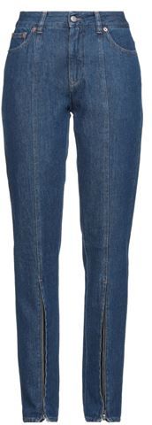 Donna Pantaloni jeans Blu 40 100% Cotone