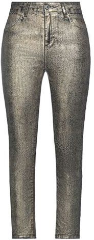 Donna Pantaloni jeans Oro 42 98% Cotone 2% Elastan