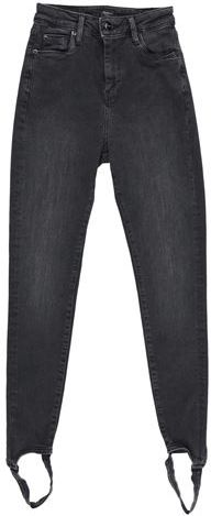 Donna Pantaloni jeans Nero 28 98% Cotone 2% Elastan