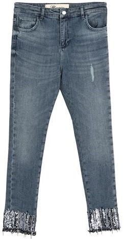 Donna Pantaloni jeans Blu 38 98% Cotone 2% Elastan