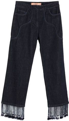 Donna Pantaloni jeans Blu 40 98% Cotone 2% Elastan Poliestere Vetro Altre Fibre