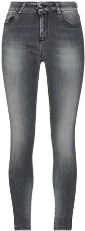Donna Pantaloni jeans Grigio 24 99% Cotone 1% Elastan