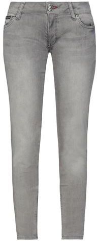 Donna Pantaloni jeans Grigio 26 98% Cotone 2% Elastan