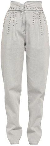 Donna Pantaloni jeans Grigio chiaro 38 98% Cotone 2% Elastan