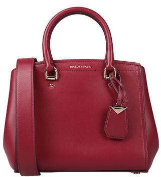 Donna Borsa a mano Bordeaux 100% Pelle di bovino