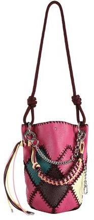 Donna Borsa a mano Fucsia Pelle