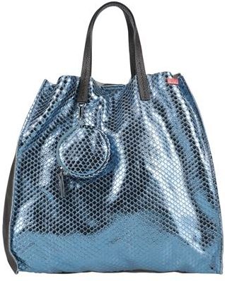 Donna Borsa a mano Azzurro Pelle