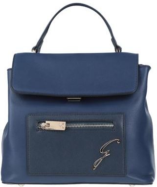 Donna Borsa a mano Blu scuro 100% Poliuretano