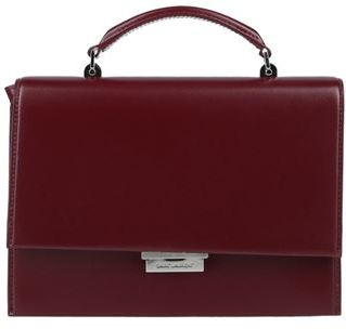 Donna Borsa a mano Bordeaux Pelle Ottone