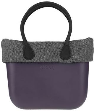 Donna Borsa a mano Viola Gomma Cotone Poliestere