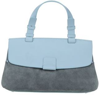 Donna Borsa a mano Celeste 100% Pelle di bovino