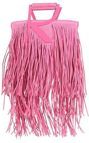 Donna Borsa a mano Fucsia Pelle