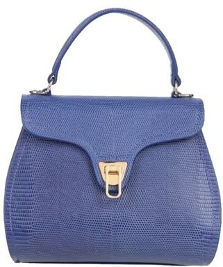 Donna Borsa a mano Blu Pelle