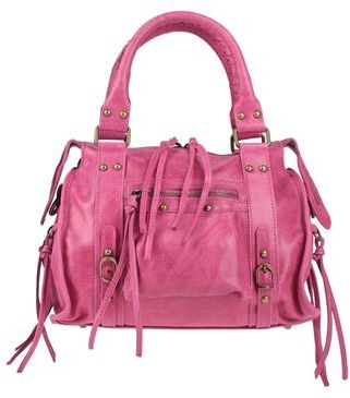 Donna Borsa a mano Fucsia Pelle