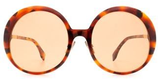 Donna Occhiali da sole Marrone 57 100% Acetato