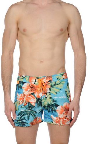 Uomo Boxer da mare Celeste 30 100% Poliestere