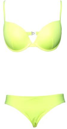 Donna Bikini Verde acido XS 87% Poliestere 13% Elastan