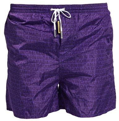 Uomo Boxer da mare Viola 42 100% Poliammide