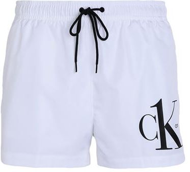 Uomo Boxer da mare Bianco XL 100% Poliestere riciclato