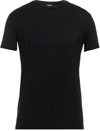 Uomo T-shirt intima Nero XS 95% Cotone 5% Elastan