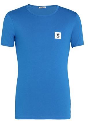 Uomo T-shirt intima Blu S 95% Cotone 5% Elastan