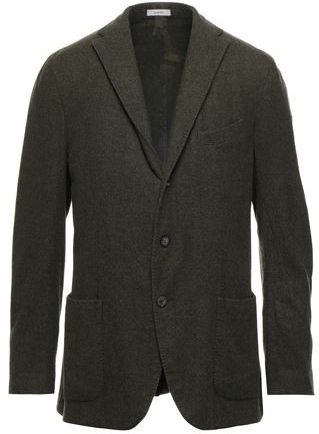 Uomo Blazer Verde militare 54 100% Lana